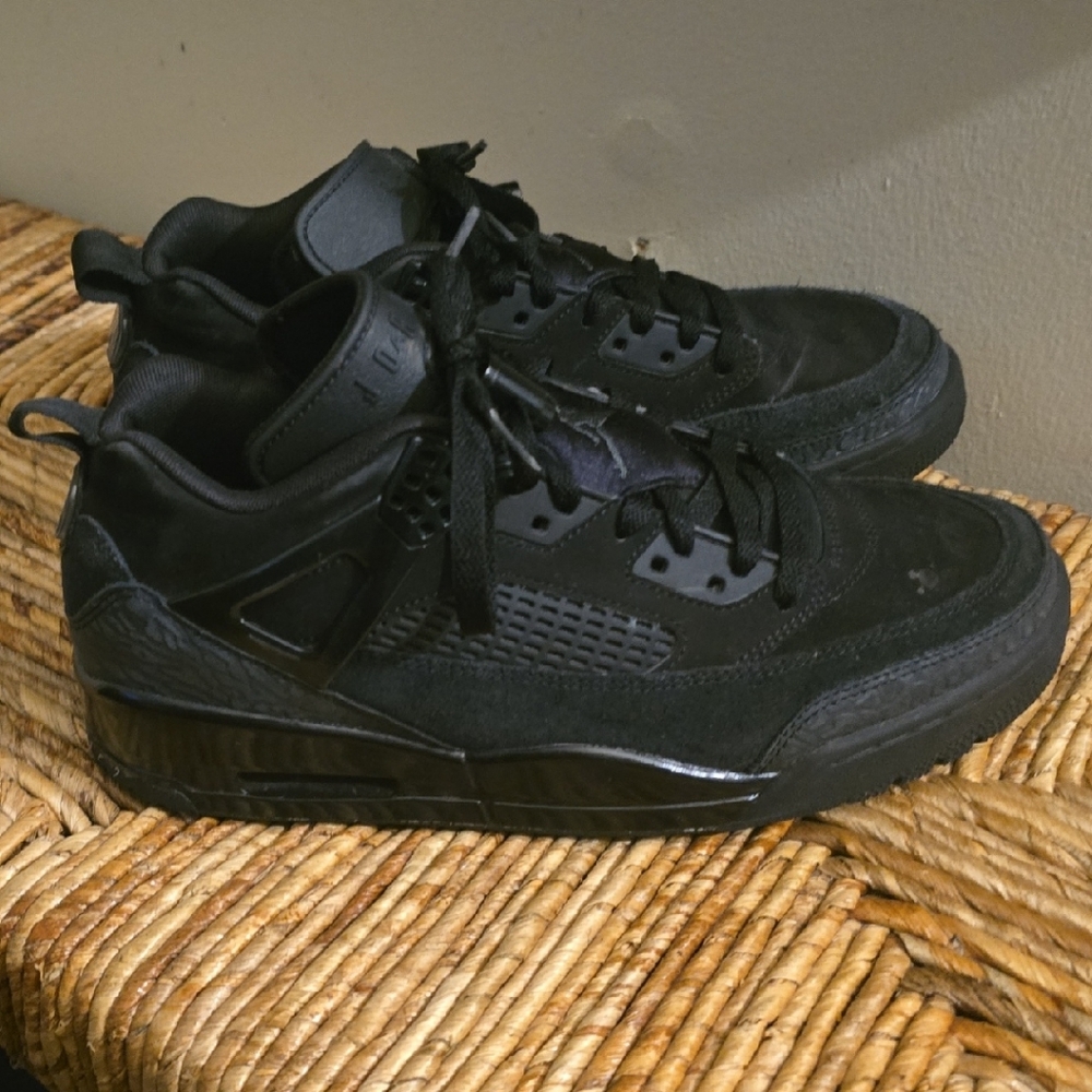 Jordan Spizoke Low Blackcat Men's Black Sneakers Size 9
